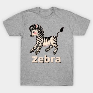 Cute Baby Zebra design perfect for children T-Shirt